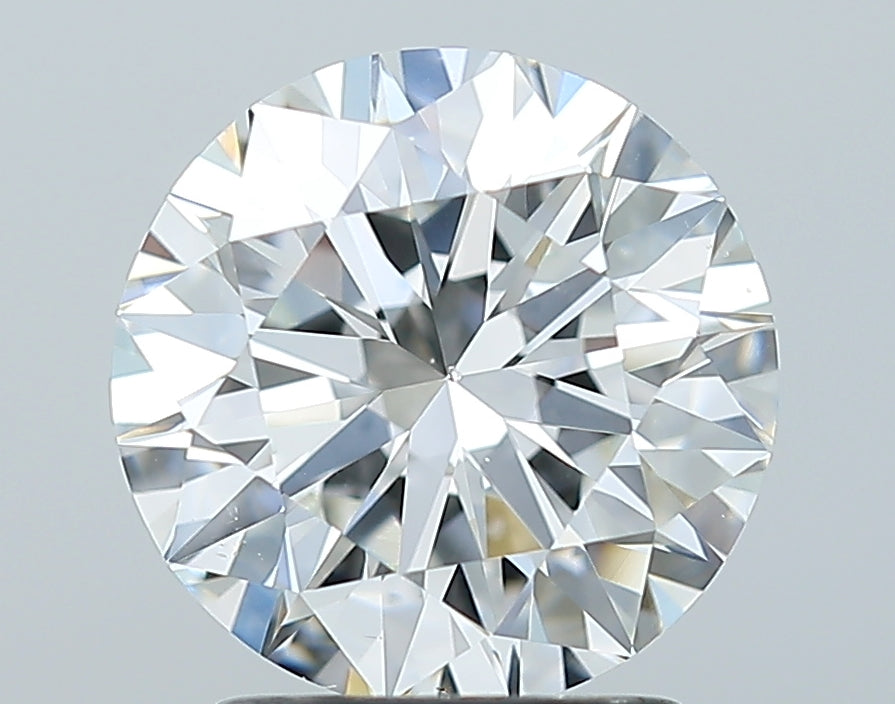 GIA 2.08 Carat Round Brilliant Natural Diamond 鑽石