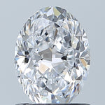 GIA 1.00 Carat Oval Natural Diamond