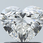 GIA 0.91 Carat Heart Natural Diamond