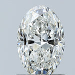 GIA 1.00 Carat Oval Natural Diamond