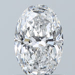 GIA 0.90 Carat Oval Natural Diamond