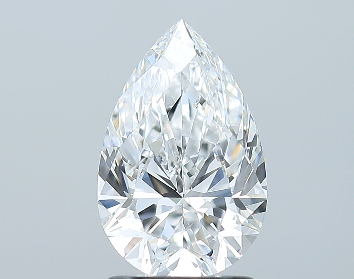 GIA 1.71 Carat Pear Natural Diamond