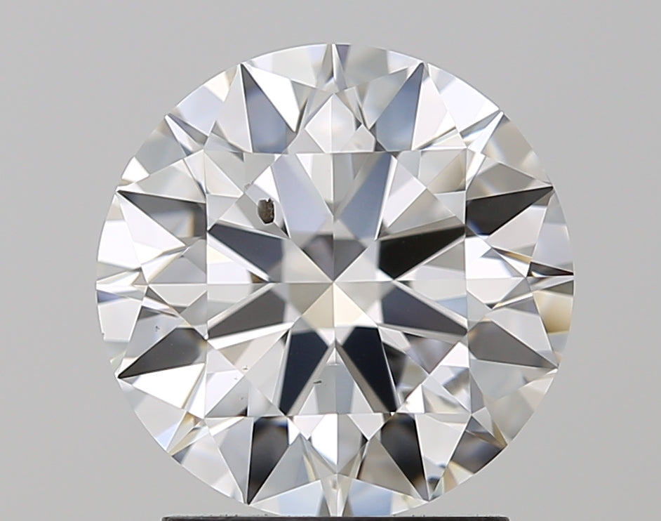 GIA 2.08 Carat Round Brilliant Natural Diamond 鑽石