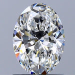 GIA 1.00 Carat Oval Natural Diamond