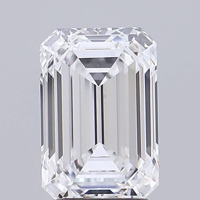 GIA 3.01 Carat Emerald Lab Grown Diamond 人工培育鑽石 實驗室人造鑽石