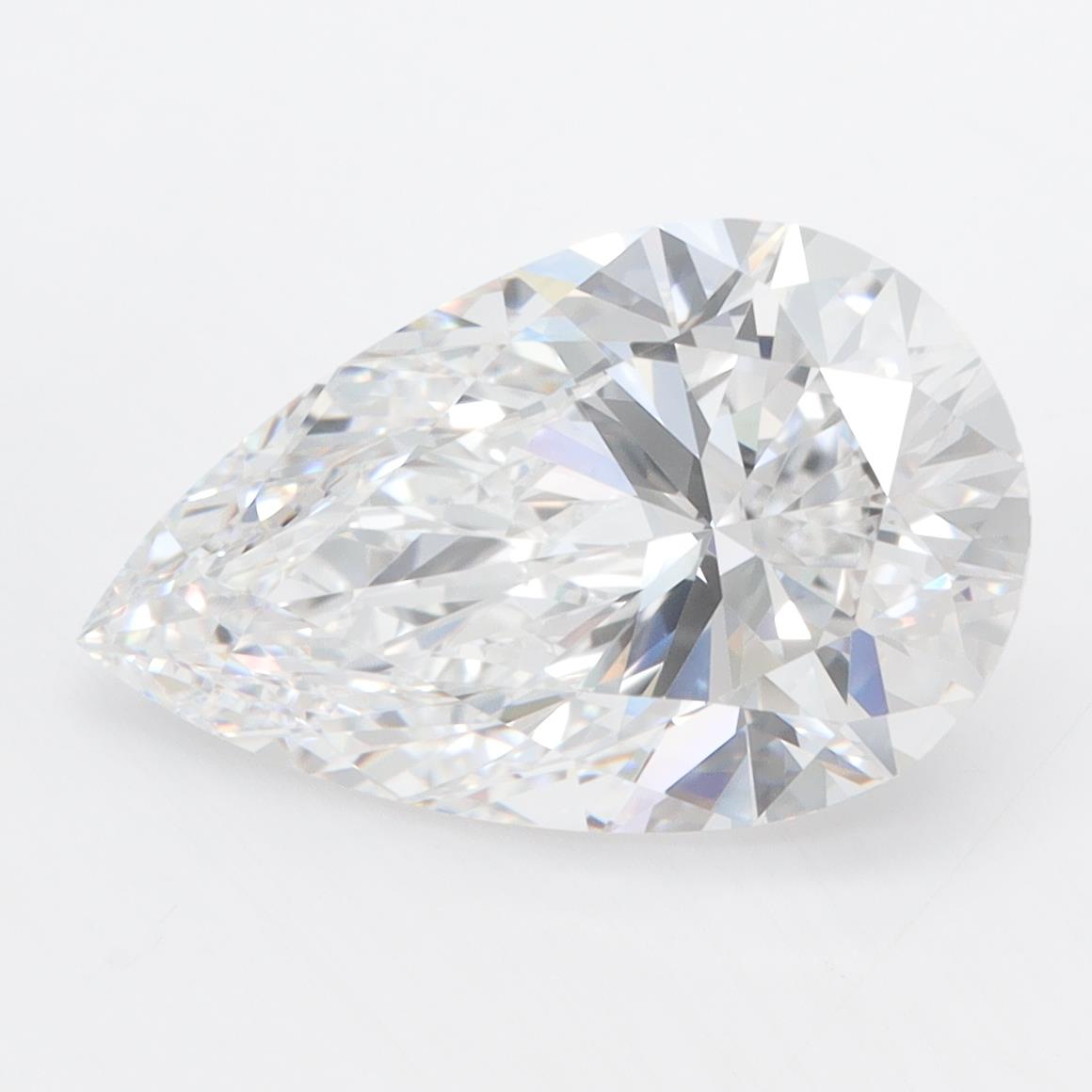 GIA 4.09 Carat Pear Lab Grown Diamond 人工培育鑽石 實驗室人造鑽石