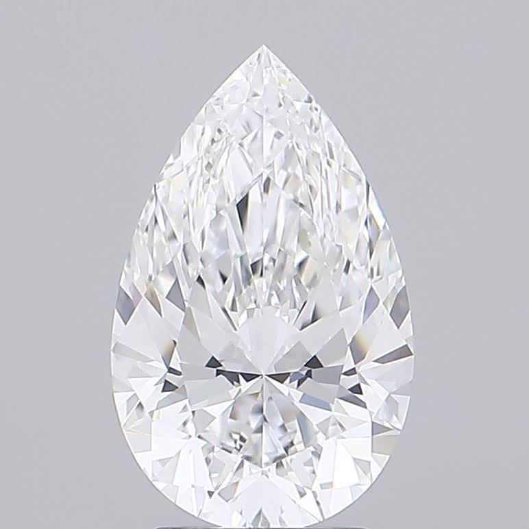 IGI 2.81 Carat Pear Lab Grown Diamond 人工培育鑽石 實驗室人造鑽石