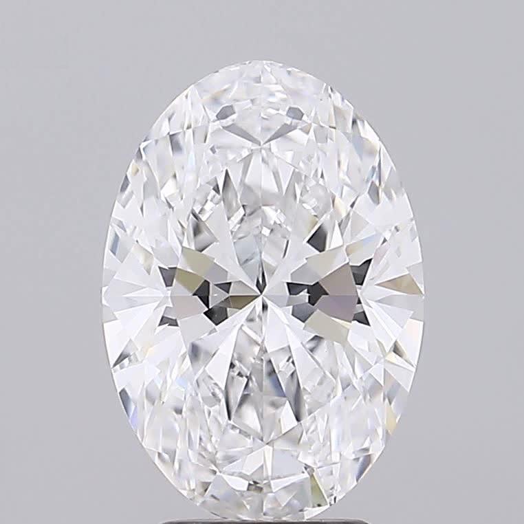 GIA 3.73 Carat Oval Lab Grown Diamond 人工培育鑽石 實驗室人造鑽石