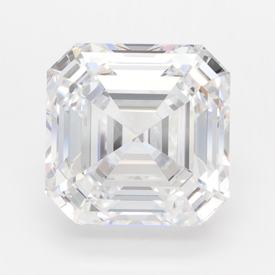 GIA 4.00 Carat Asscher Lab Grown Diamond 人工培育鑽石 實驗室人造鑽石