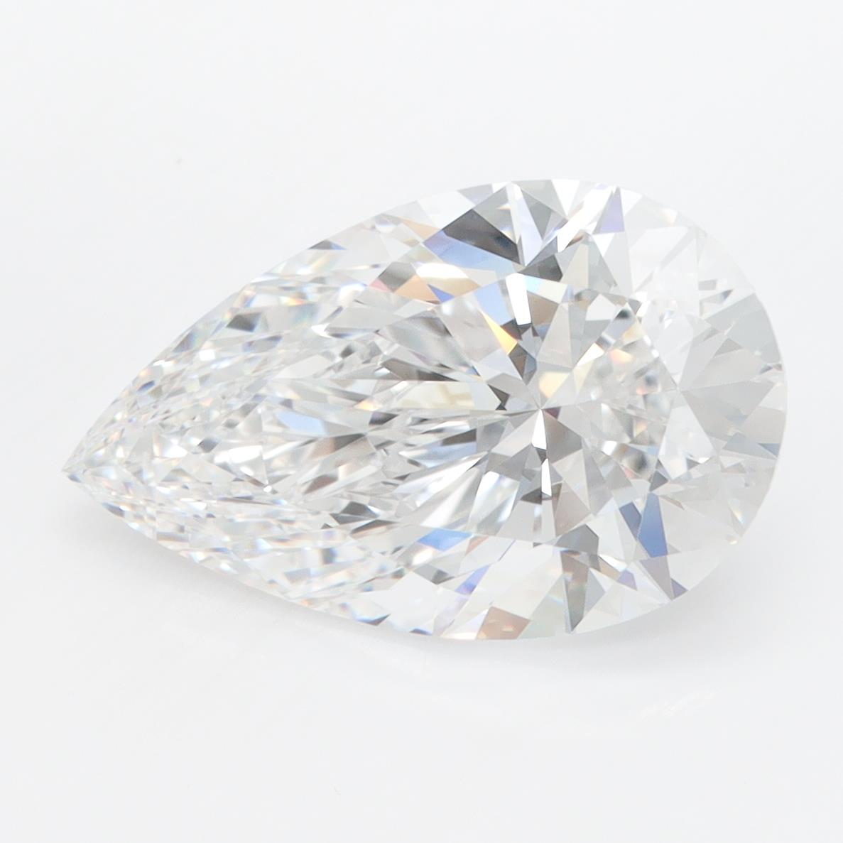 GIA 4.07 Carat Pear Lab Grown Diamond 人工培育鑽石 實驗室人造鑽石