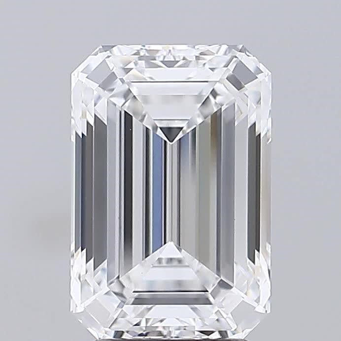 GIA 4.00 Carat Emerald Lab Grown Diamond 人工培育鑽石 實驗室人造鑽石