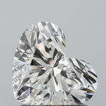 IGI 1.39 Carat Heart Lab Grown Diamond