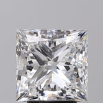 GIA 4.02 Carat Princess Cut Lab Grown Diamond