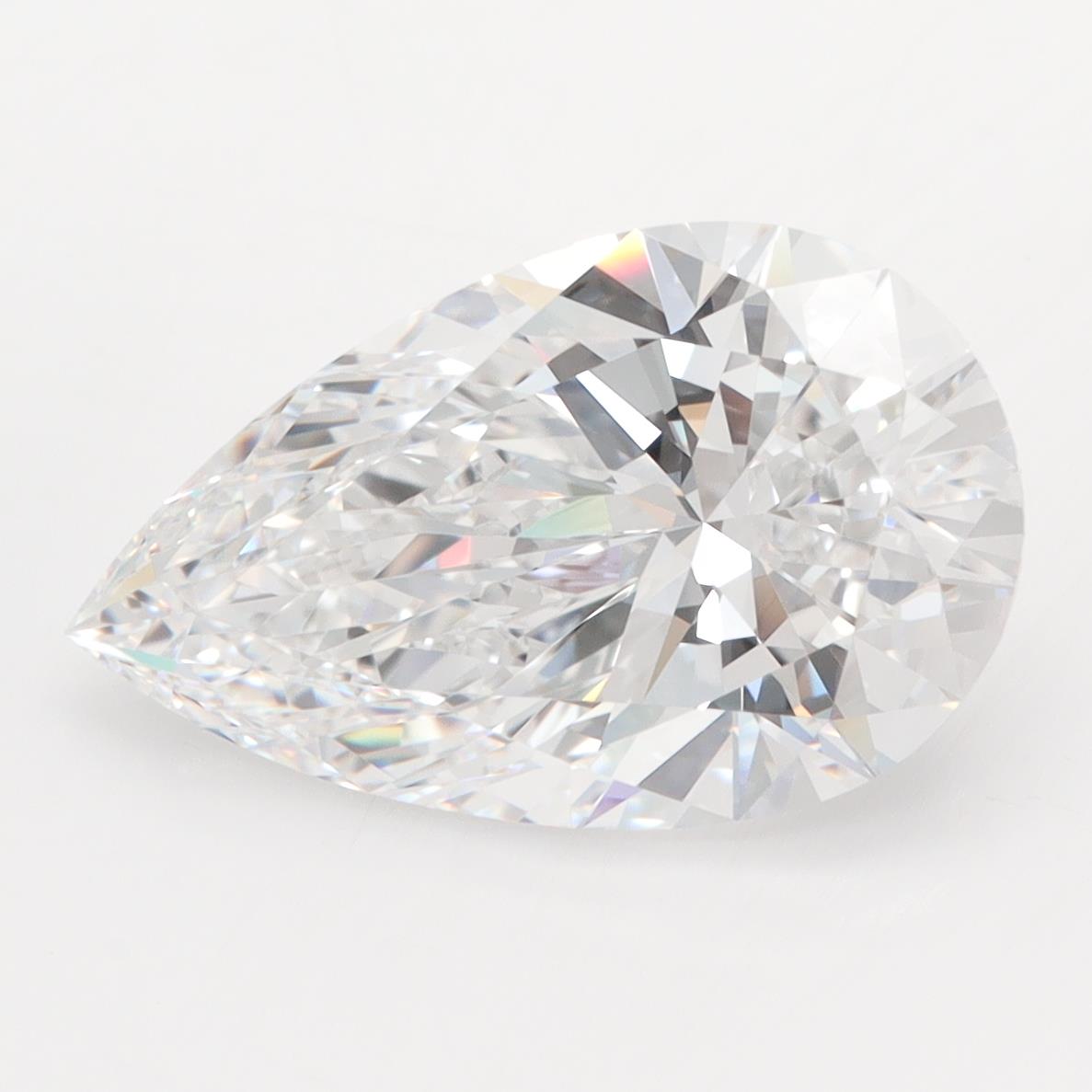 GIA 4.28 Carat Pear Lab Grown Diamond 人工培育鑽石 實驗室人造鑽石