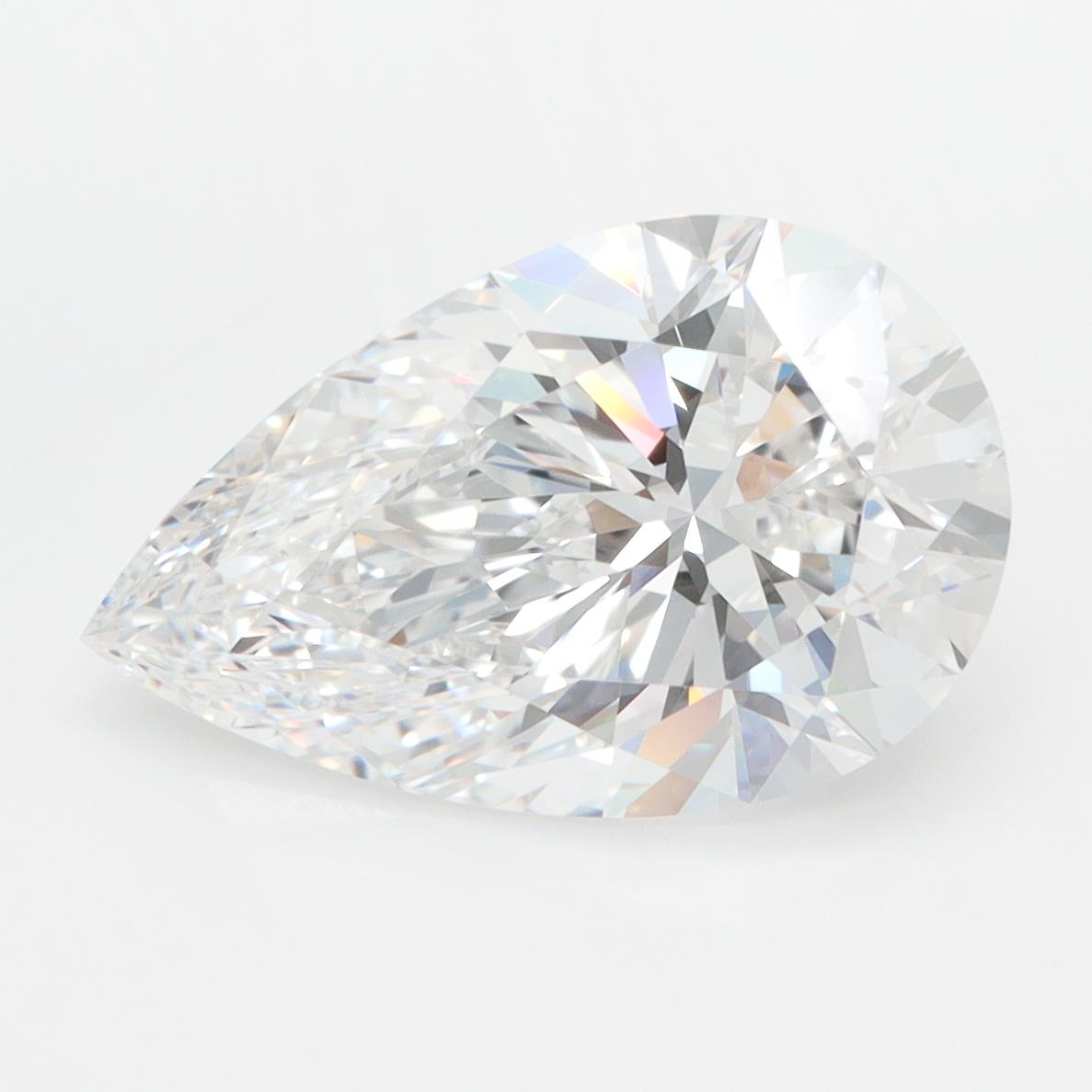 GIA 4.05 Carat Pear Lab Grown Diamond 人工培育鑽石 實驗室人造鑽石