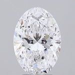 GIA 3.38 Carat Oval Lab Grown Diamond 人工培育鑽石 實驗室人造鑽石