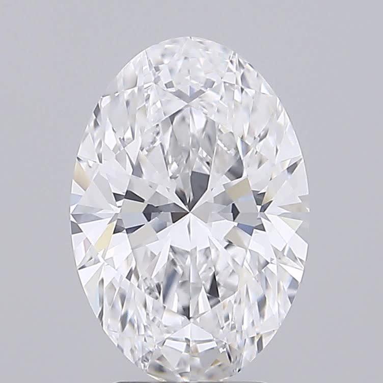 GIA 3.67 Carat Oval Lab Grown Diamond 人工培育鑽石 實驗室人造鑽石