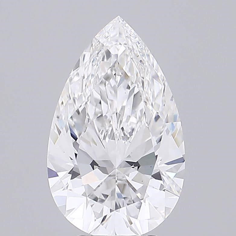 GIA 3.92 Carat Pear Lab Grown Diamond 人工培育鑽石 實驗室人造鑽石