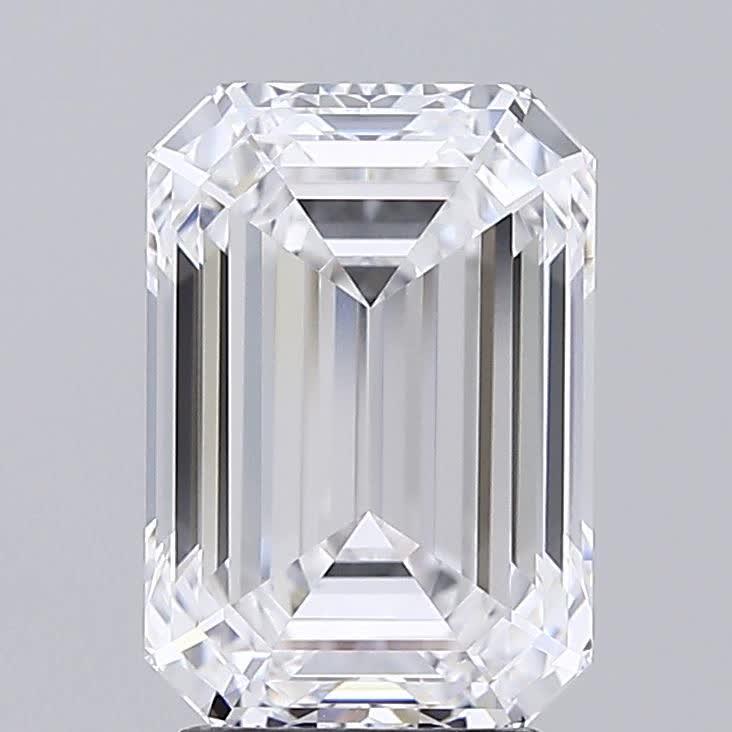 GIA 3.13 Carat Emerald Lab Grown Diamond 人工培育鑽石 實驗室人造鑽石