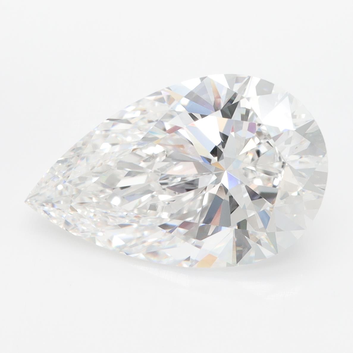 GIA 4.04 Carat Pear Lab Grown Diamond 人工培育鑽石 實驗室人造鑽石