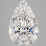GIA 3.08 Carat Pear Lab Grown Diamond 人工培育鑽石 實驗室人造鑽石