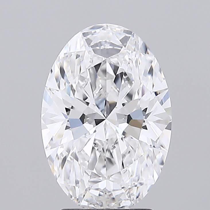 GIA 2.85 Carat Oval Lab Grown Diamond 人工培育鑽石 實驗室人造鑽石