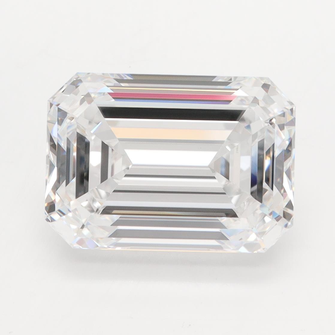 GIA 5.10 Carat Emerald Lab Grown Diamond 人工培育鑽石 實驗室人造鑽石